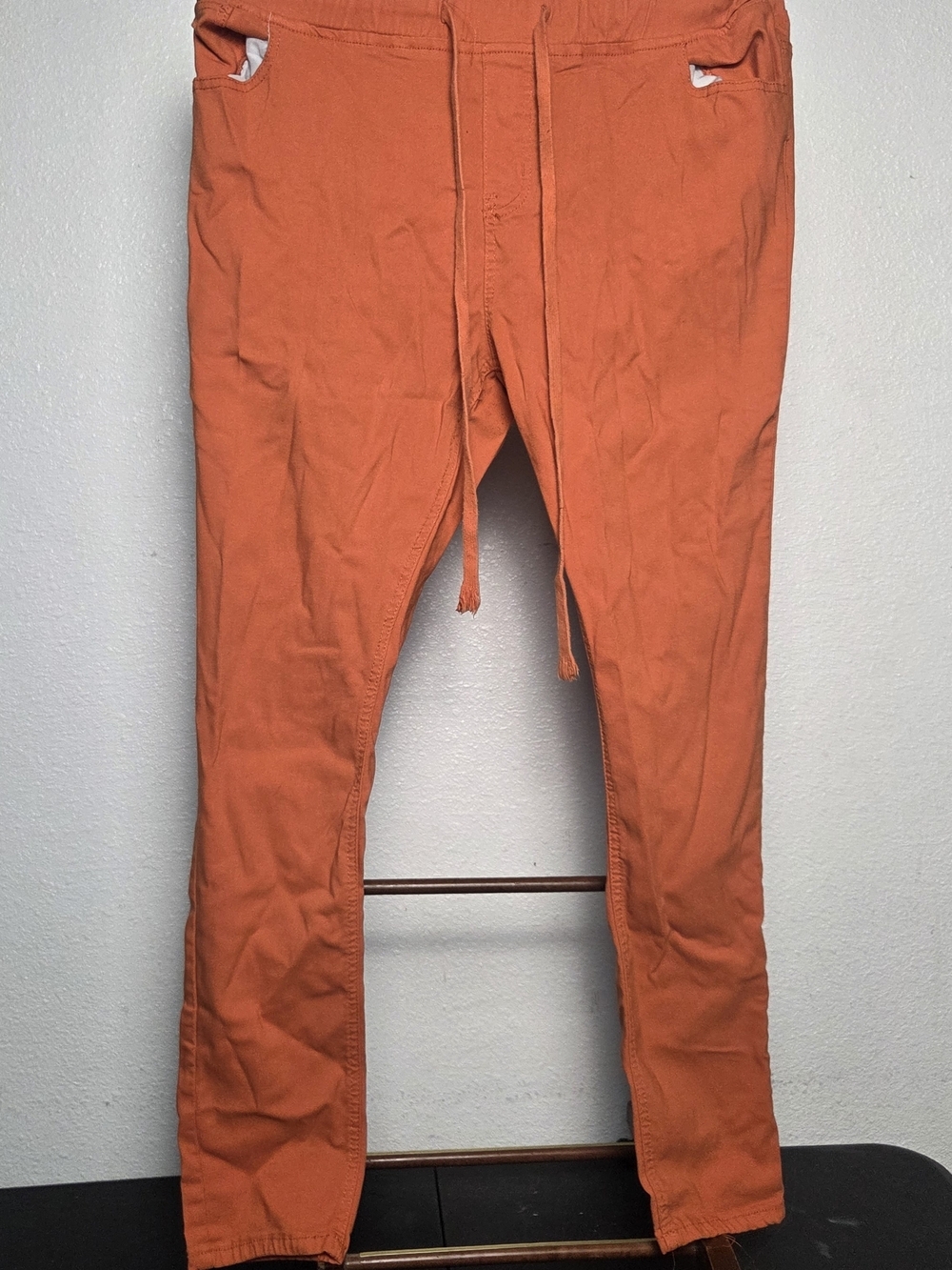 Max Studio Womens Orange Drawstring Joggers